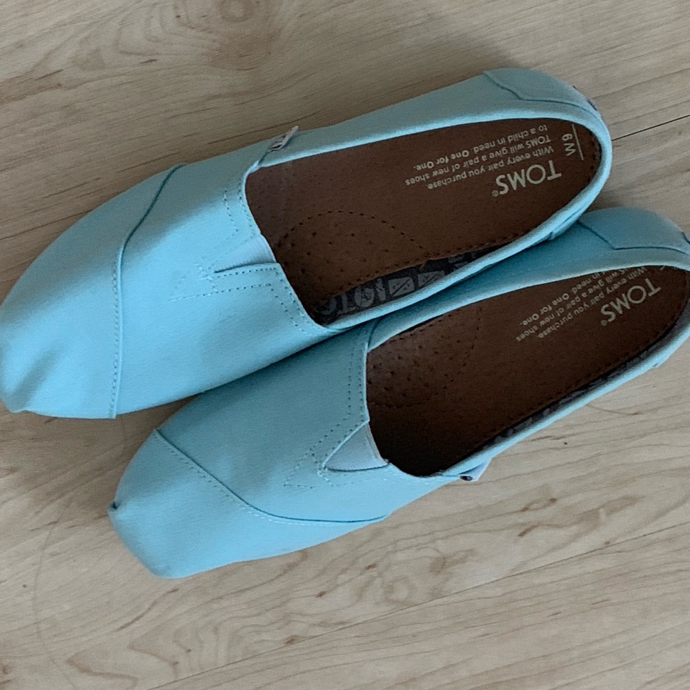 New Light Blue Canvas Toms
